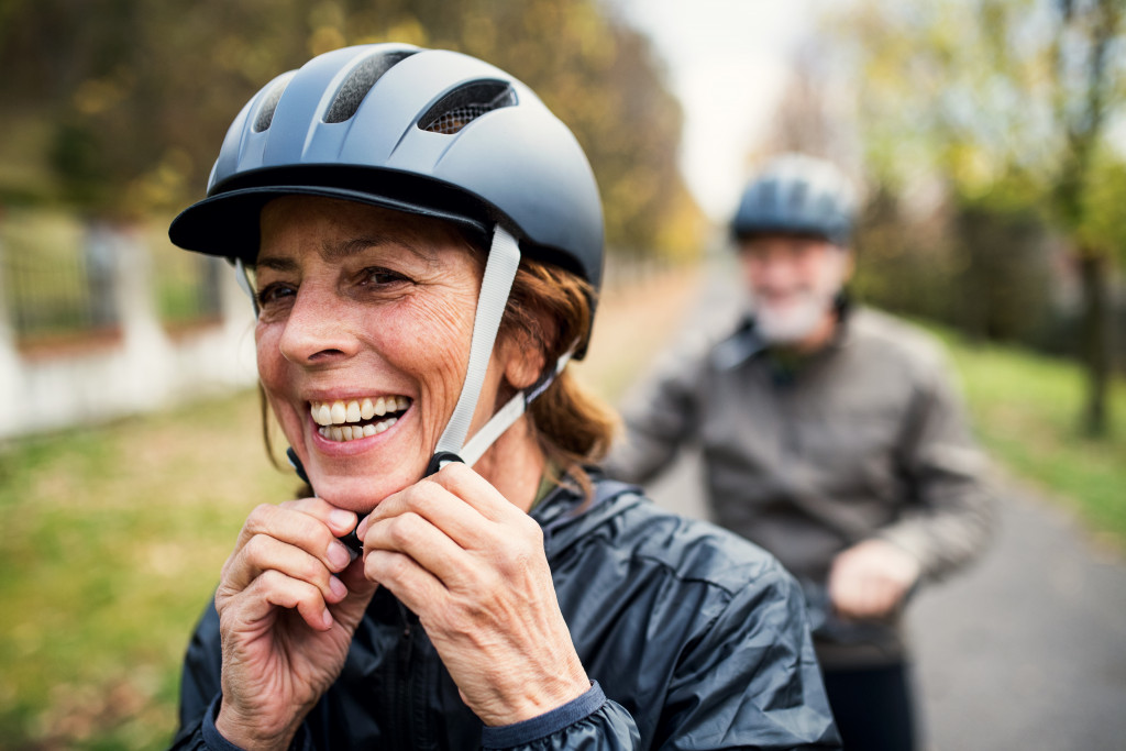 biking