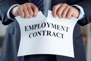 employment contract being ripped
